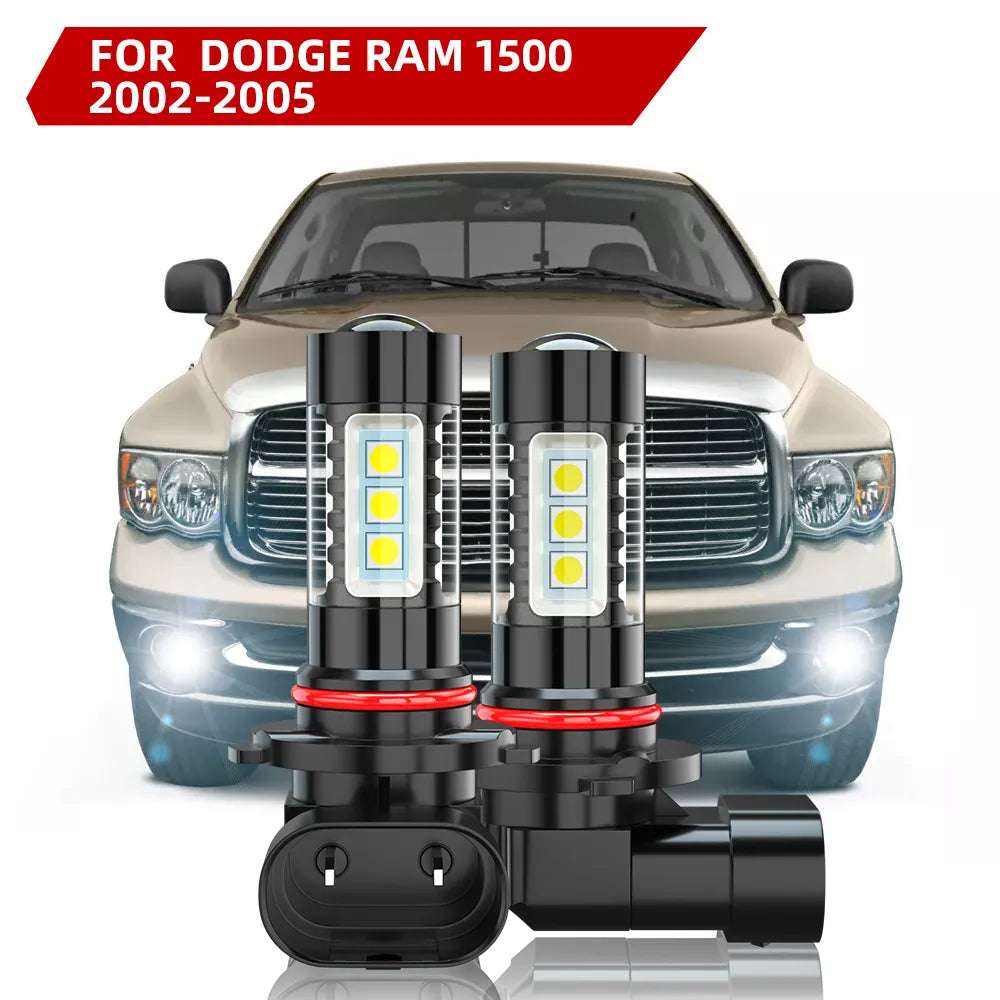 For 2002-2005 Dodge Ram 1500 LED Fog Light Bulbs 6000K