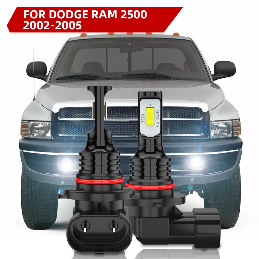 For 2002-2005 Dodge Ram 2500 Fog Light Bulbs 6000K