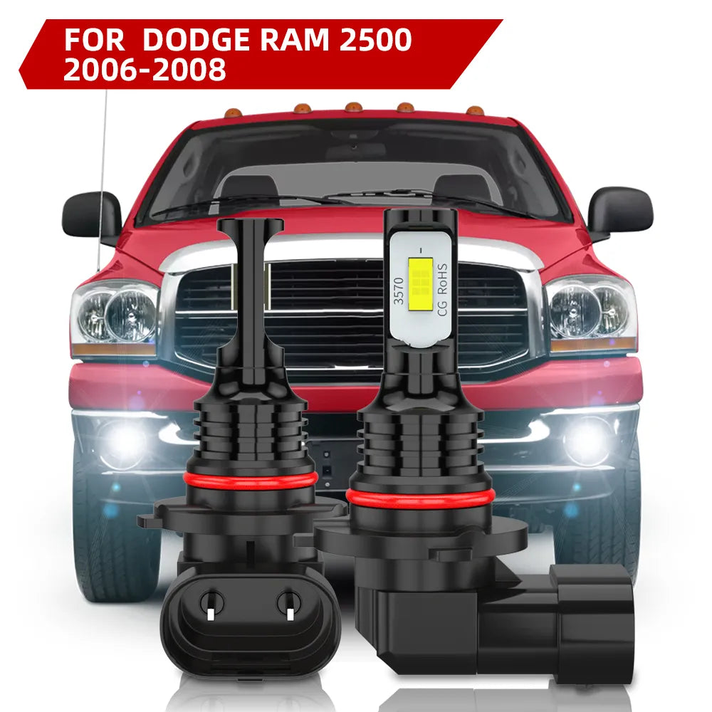For 2006-2008 Dodge Ram 2500 Fog Light Bulbs 6000K