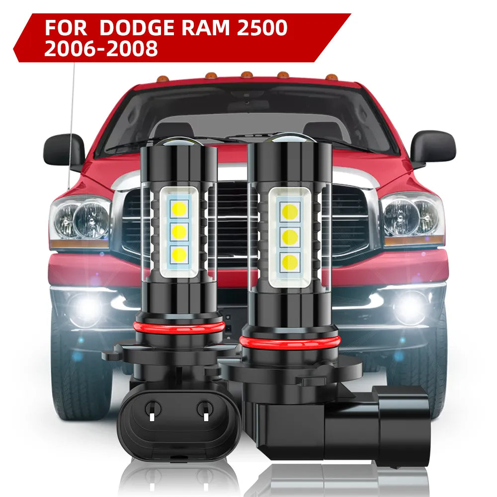For 2006-2008 Dodge Ram 2500 LED Fog Light Bulbs 6000K