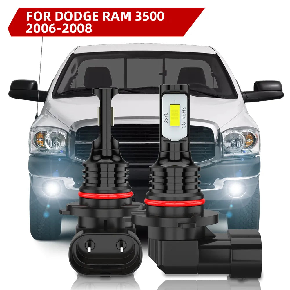 For 2006-2008 Dodge Ram 3500 Fog Light Bulbs 6000K