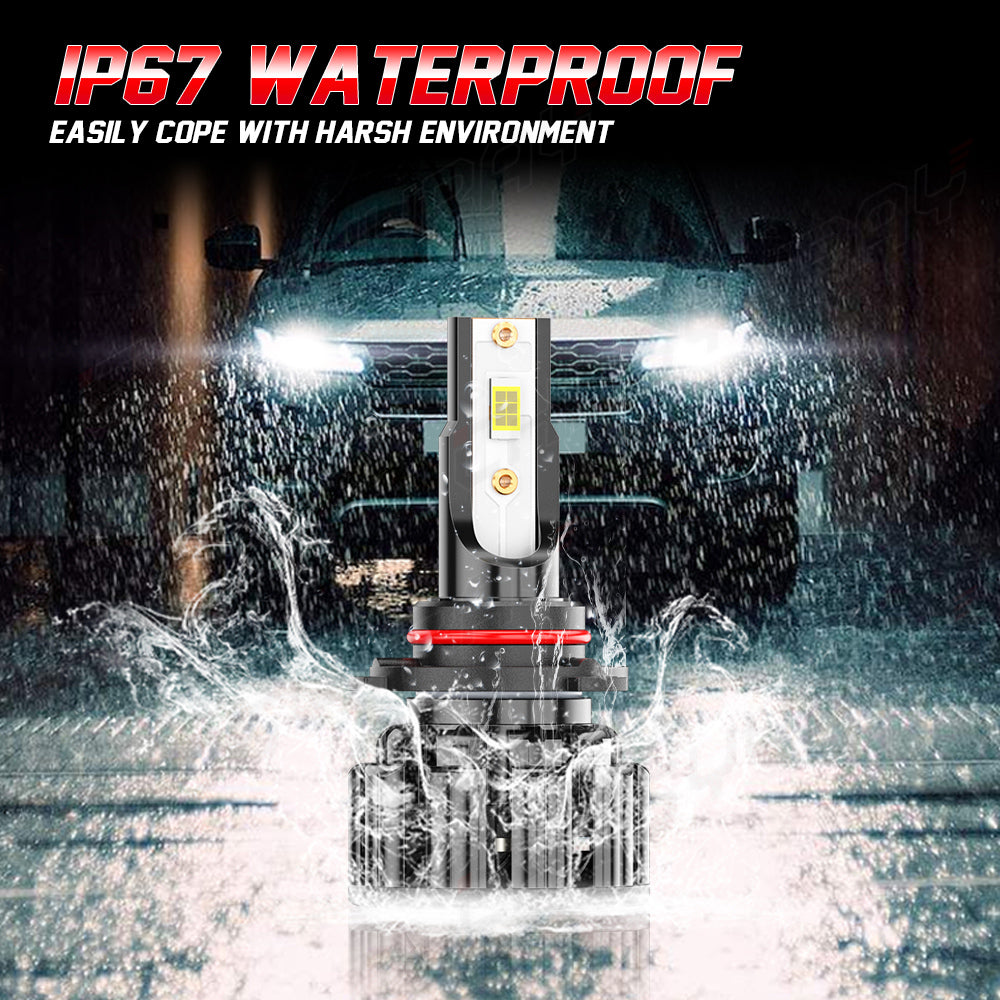 9012 HIR2 LED Headlight Bulbs 9012 HIR2 High Beam/Low Beam 6000K Super Bright White 20000LM| Pair Bulbs Z3 Series