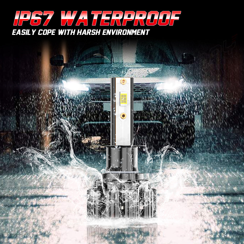 H1 LED Headlight Bulbs H1 High Beam/Low Beam 6000K Super Bright White 20000LM| Pair Bulbs Z3 Series