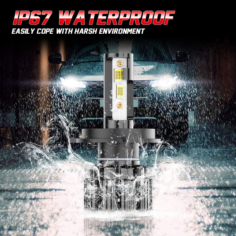 H4 HB2 9003 LED Headlight Bulbs H4 HB2 9003 High Beam&Low Beam 6000K Super Bright White 20000LM Dual Functions| Pair Bulbs Z3 Series