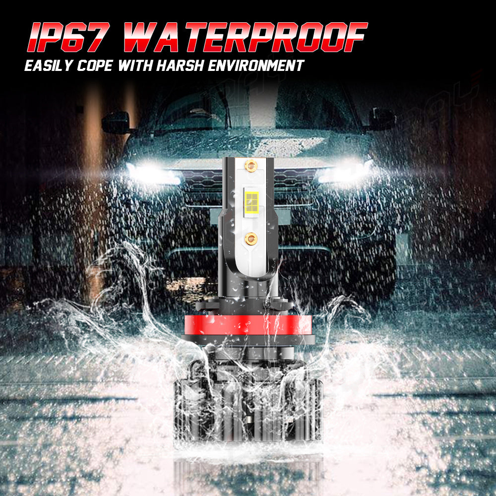 H8 H11 H9 LED Headlight Bulbs H8 H11 H9 High Beam/Low Beam 6000K Super Bright White 20000LM| Pair Bulbs Z3 Series
