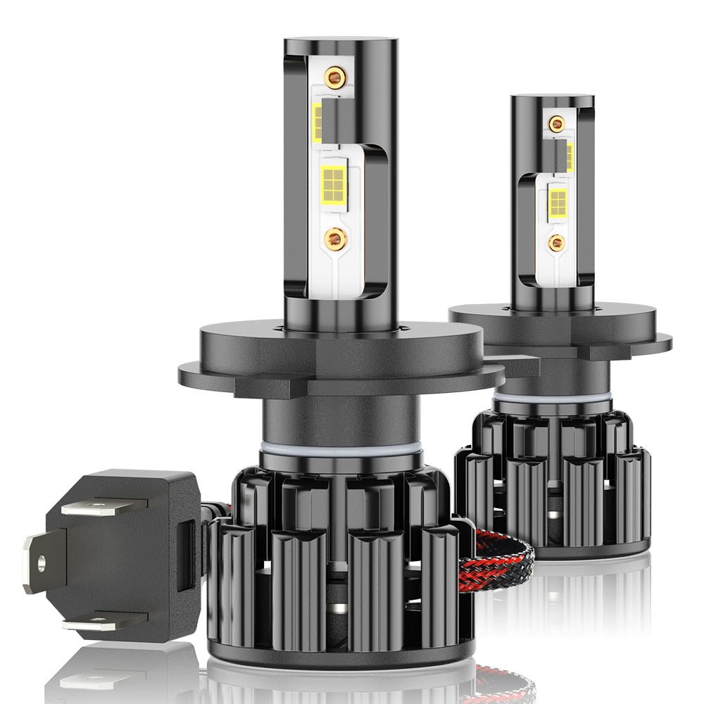 H4 HB2 9003 LED Headlight Bulbs H4 HB2 9003 High Beam&Low Beam 6000K Super Bright White 20000LM Dual Functions| Pair Bulbs Z3 Series
