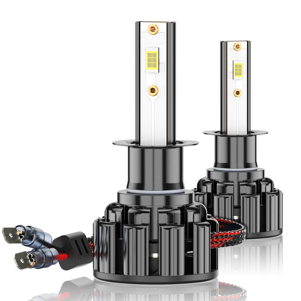 H1 LED Headlight Bulbs H1 High Beam/Low Beam 6000K Super Bright White 20000LM| Pair Bulbs Z3 Series