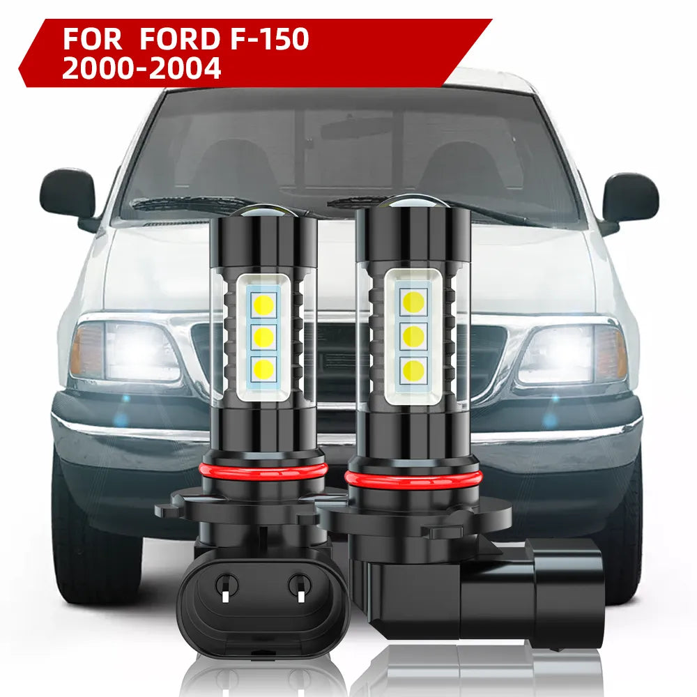 For 2000-2004 Ford F-150 LED Fog Light Bulbs 6000K