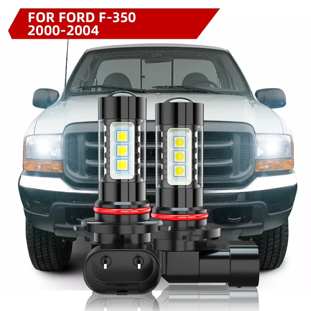 For 2000-2004 Ford F-350 LED Fog Light Bulbs 6000K