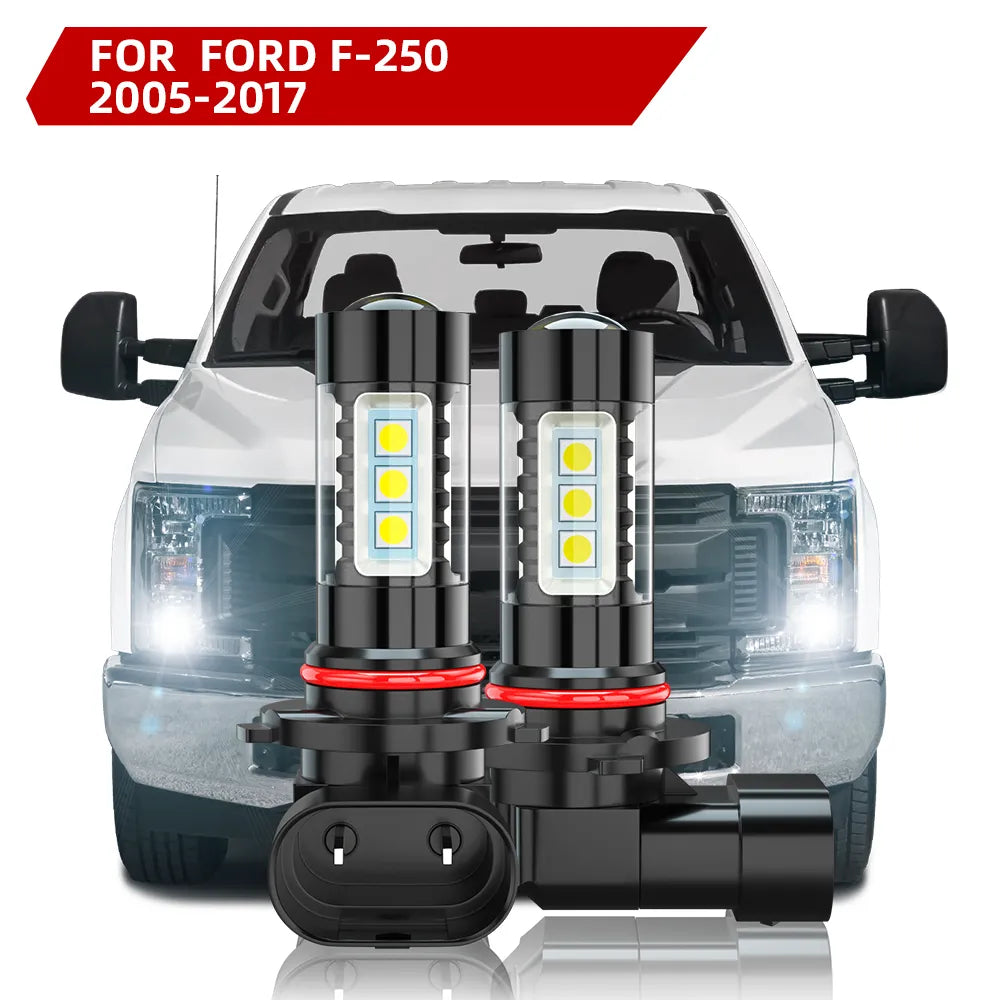 For 2005-2017 Ford F-250 LED Fog Light Bulbs 6000K