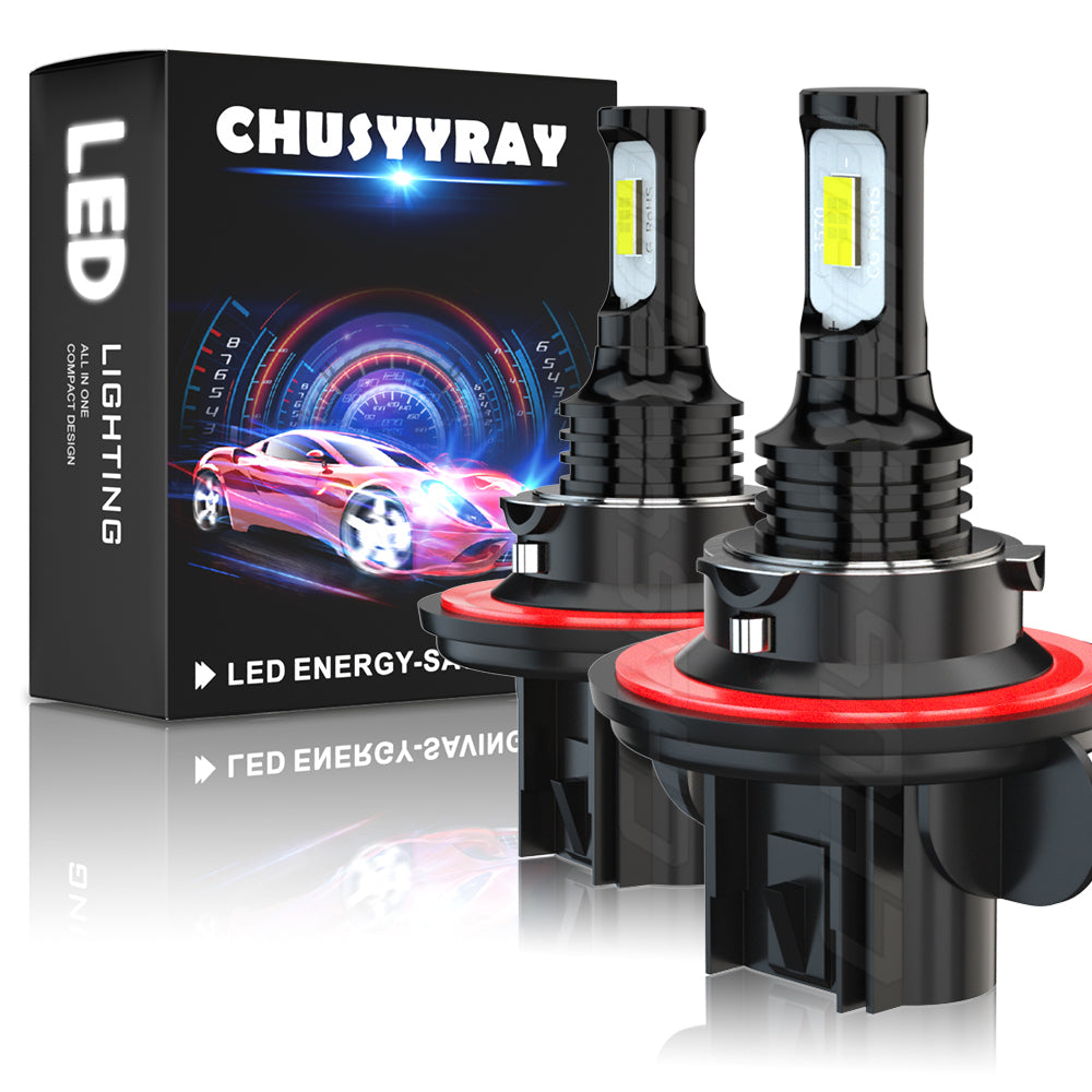 9008 H13 LED Headlight Hi/Low Beam 6000K Dual Beam Bulbs 2x