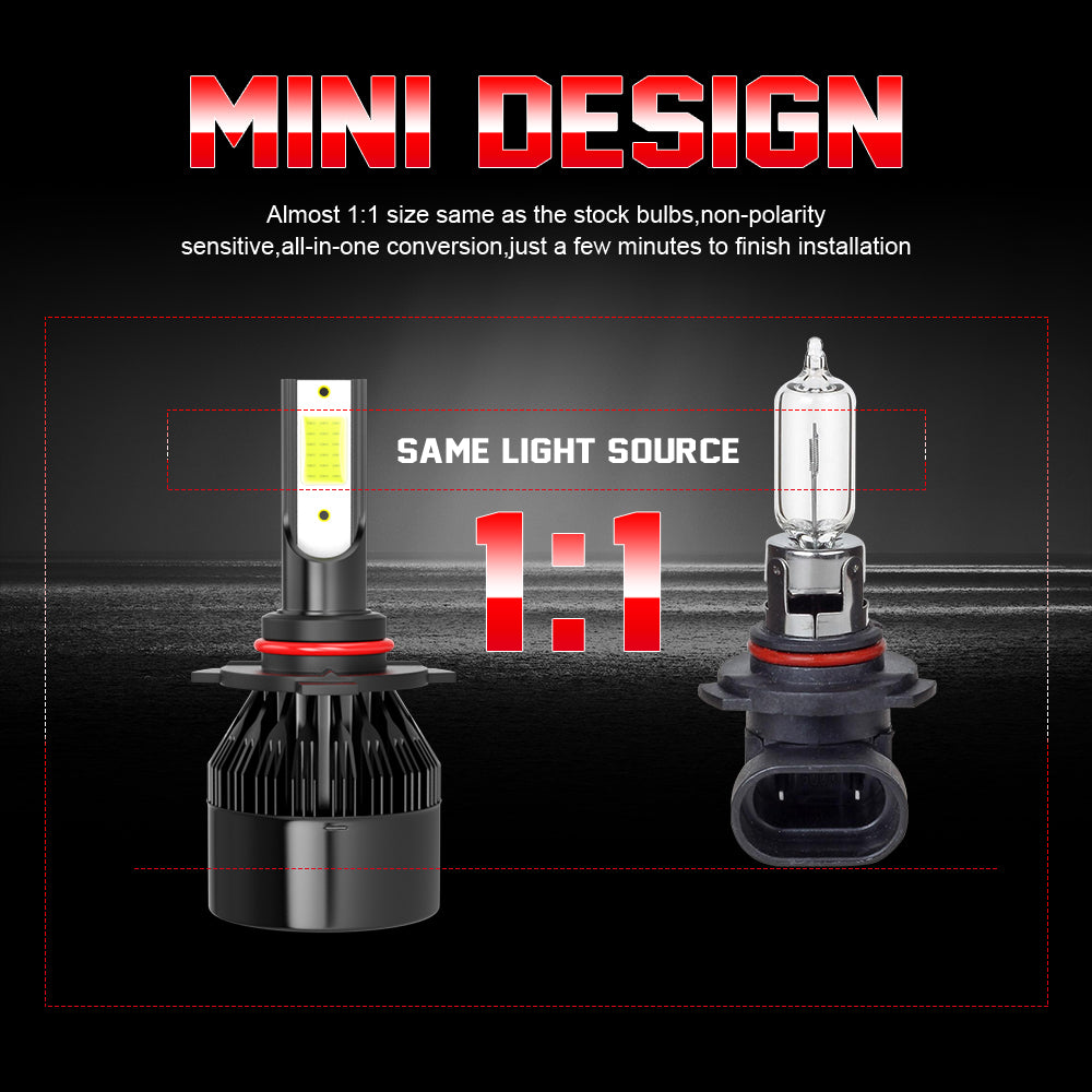 For 2009-2012 Dodge Ram 2500 LED Headlight Low Beam 6000K Bulbs