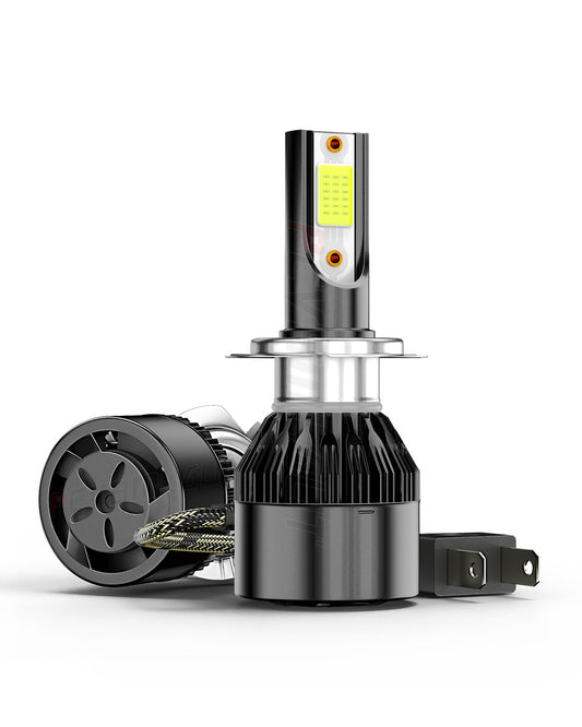 2pcs H7 Super Bright LED Headlight Bulbs Conversion Kit High/Lo Beam 6000K White