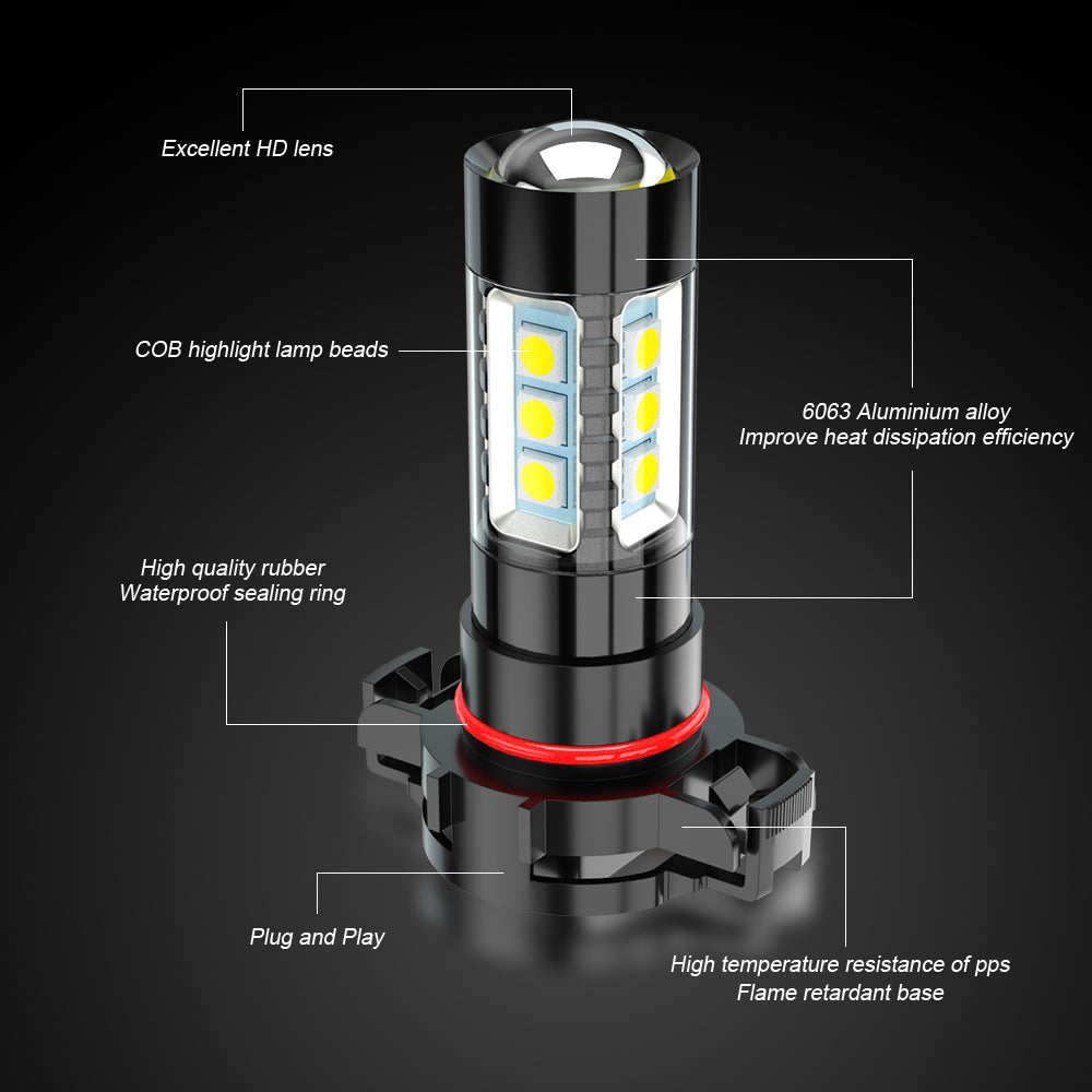 H16 2504 LED Fog Light Bulbs
