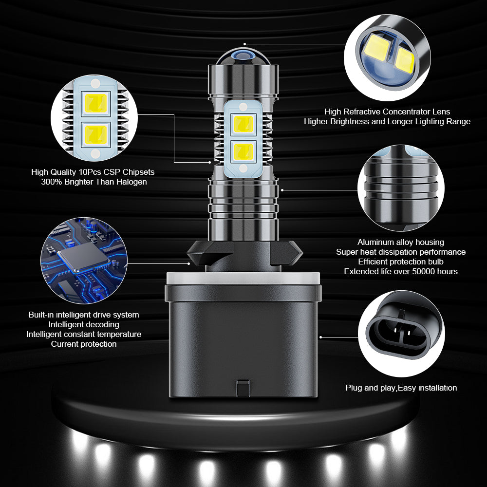880 881 LED Fog Light Bulbs