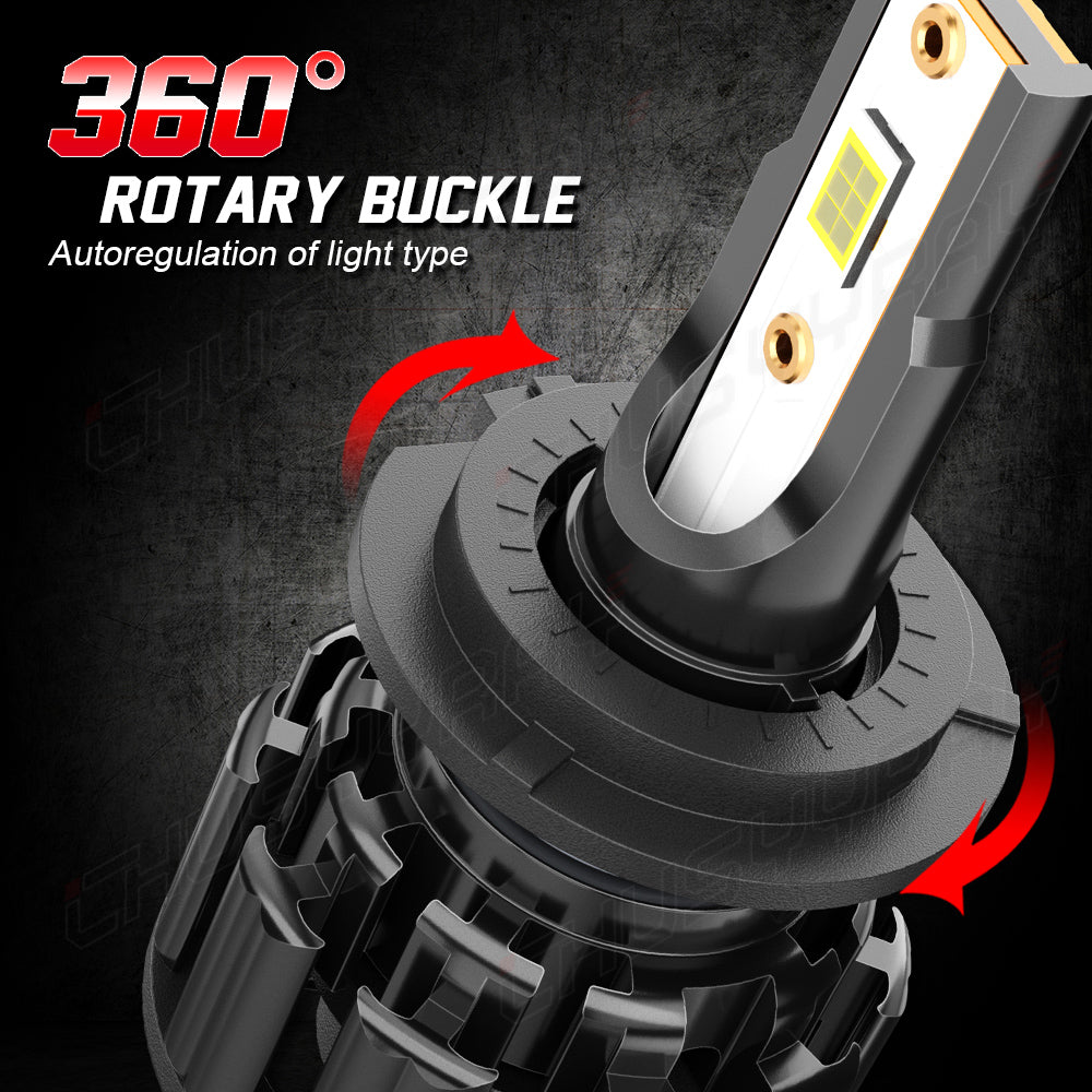 H7 LED Headlight Bulbs H7 High Beam/Low Beam 6000K Super Bright White 20000LM| Pair Bulbs Z3 Series