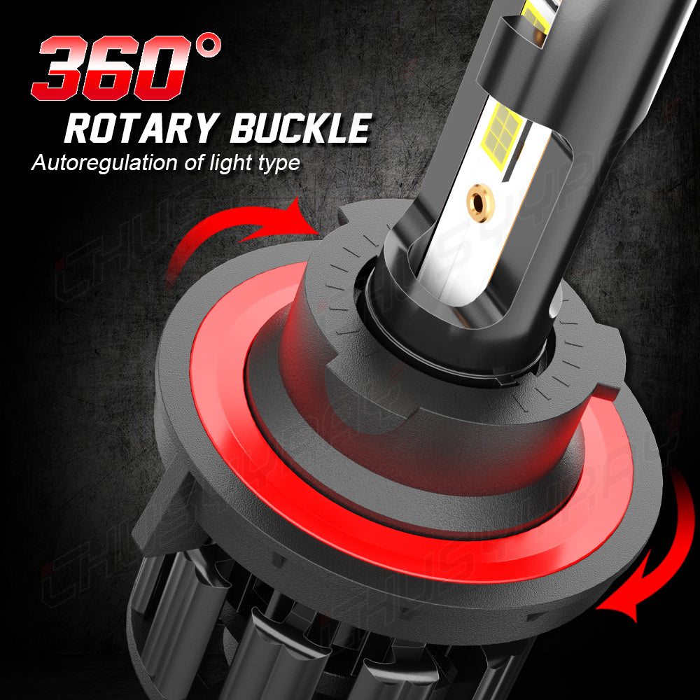 9008 H13 LED Headlight Bulbs 9008 H13 High Beam&Low Beam 6000K Super Bright White 20000LM Dual Functions| Pair Bulbs Z3 Series