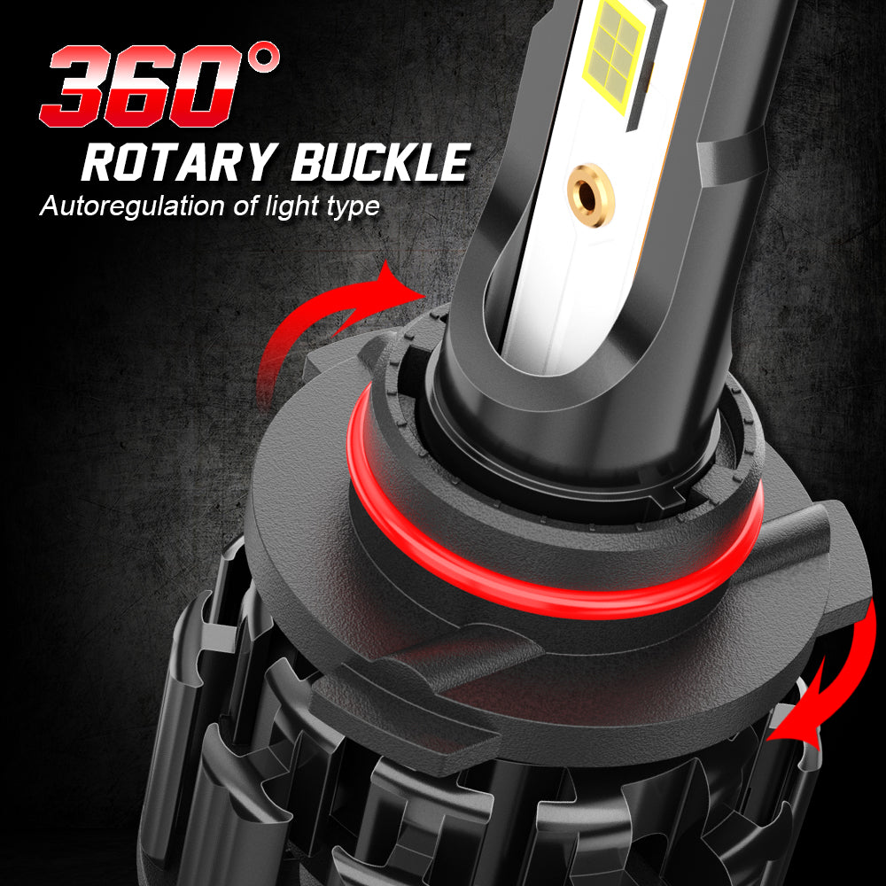 9005 HB3 LED Headlight Hi/Low Beam Bulbs