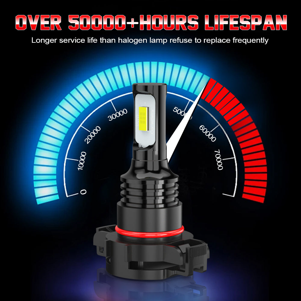 H16 2504 LED Fog Light Bulbs 6000K