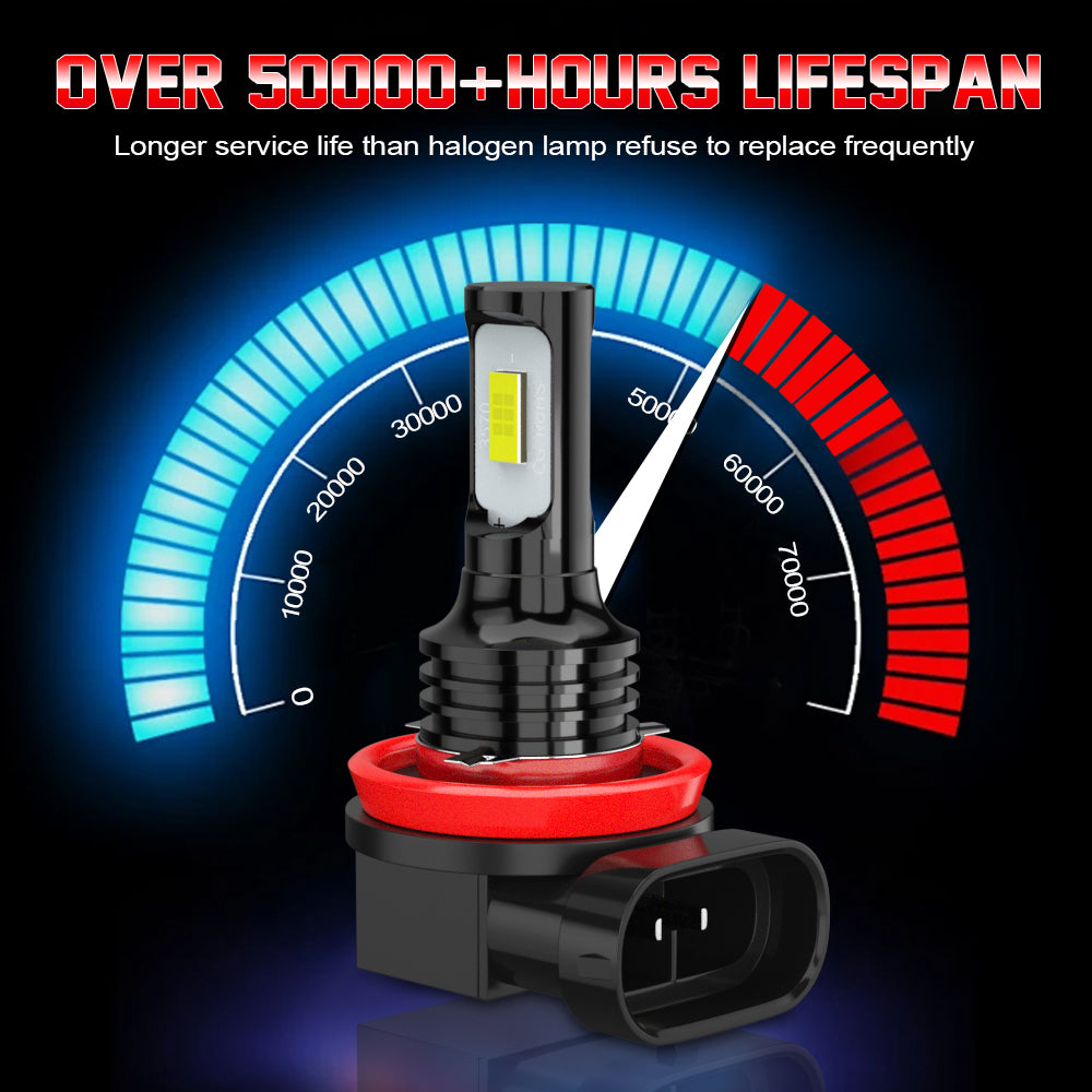 H11 LED Headlight / Fog Light Bulbs 6000K WHITE 2Pack