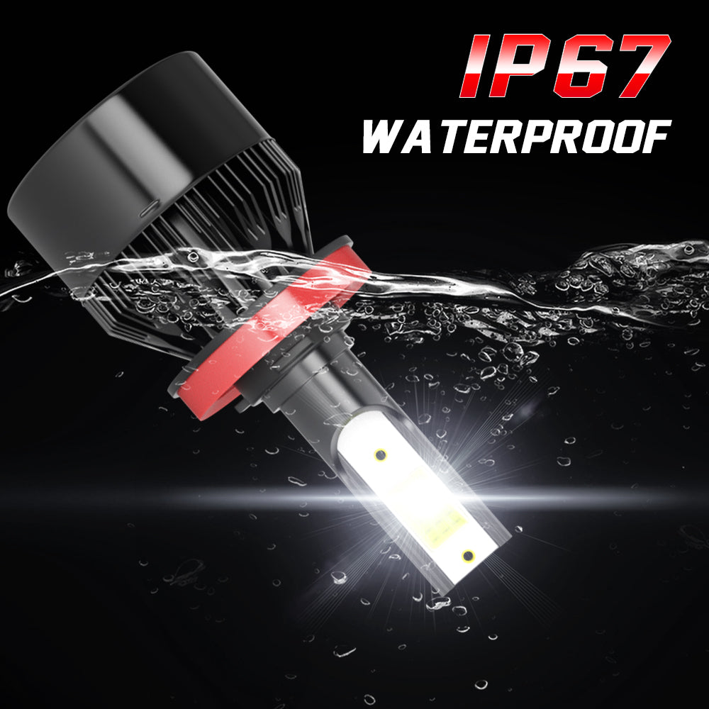 H11 H8 H9 LED Headlight Hi/Low Beam 6000K Bulbs