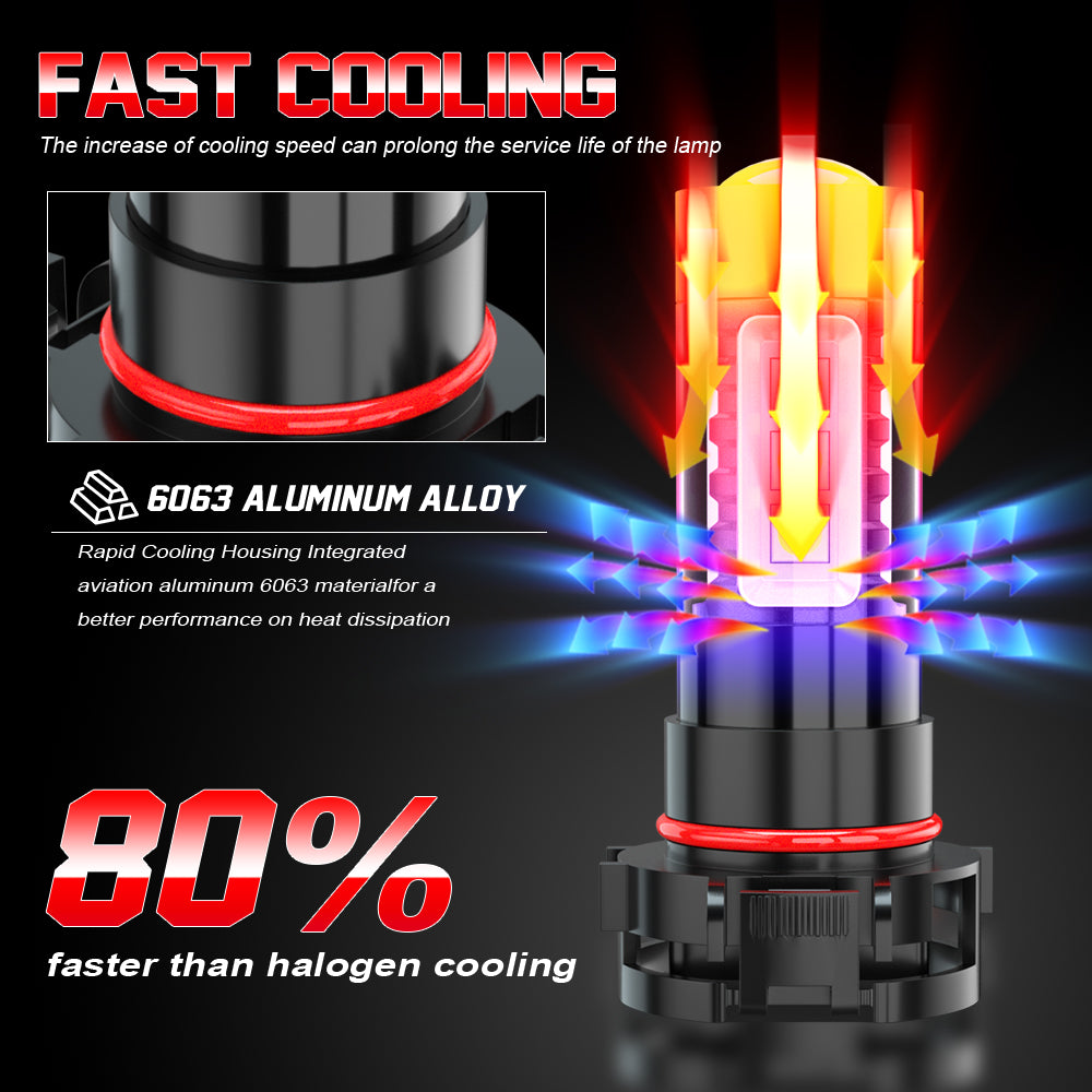 H16 2504 LED Fog Light Bulbs
