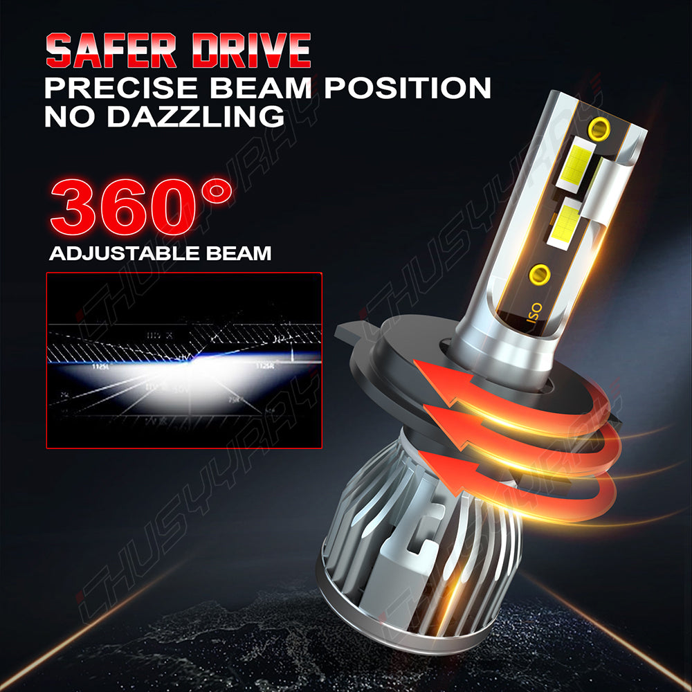 Fit Honda CRV CR-V 2007-2014 LED Headlight High/Low Beam Bulbs 6000K White Combo