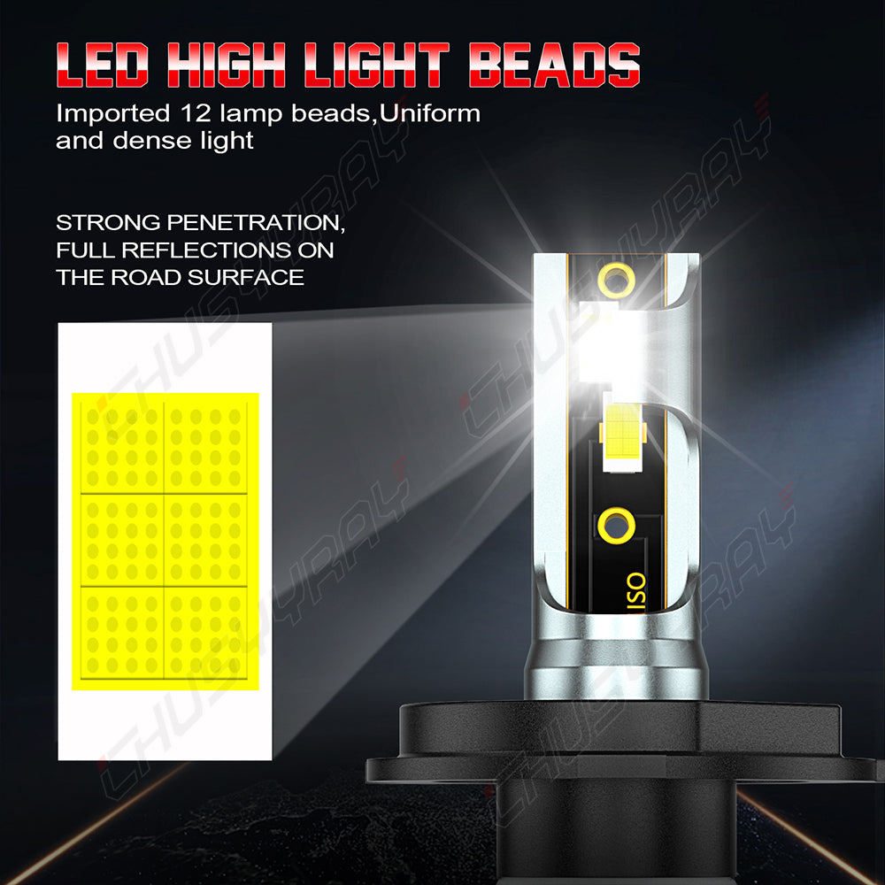Fit Honda CRV CR-V 2007-2014 LED Headlight High/Low Beam Bulbs 6000K White Combo