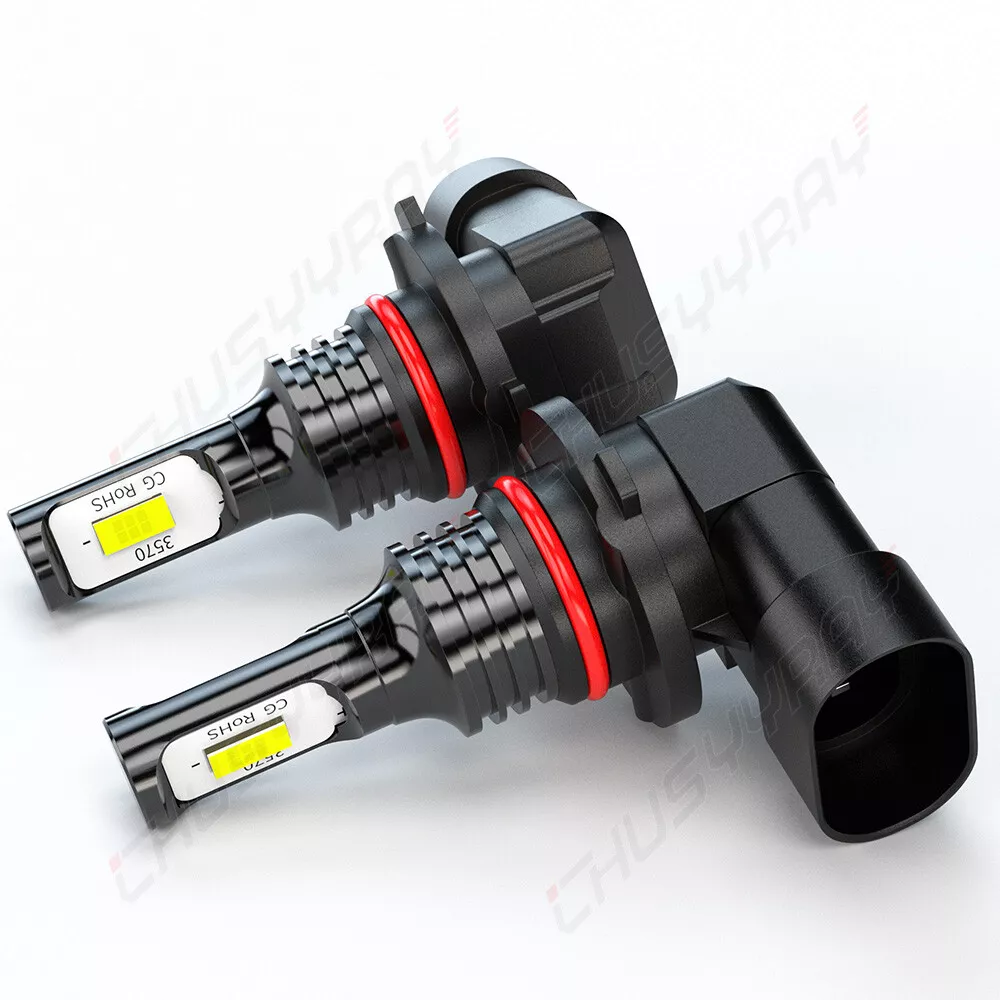 9005 + H7 WHITE LED Bulbs For 2005-2019 Ford F250 F350 F450 Super Duty 4pcs Combo