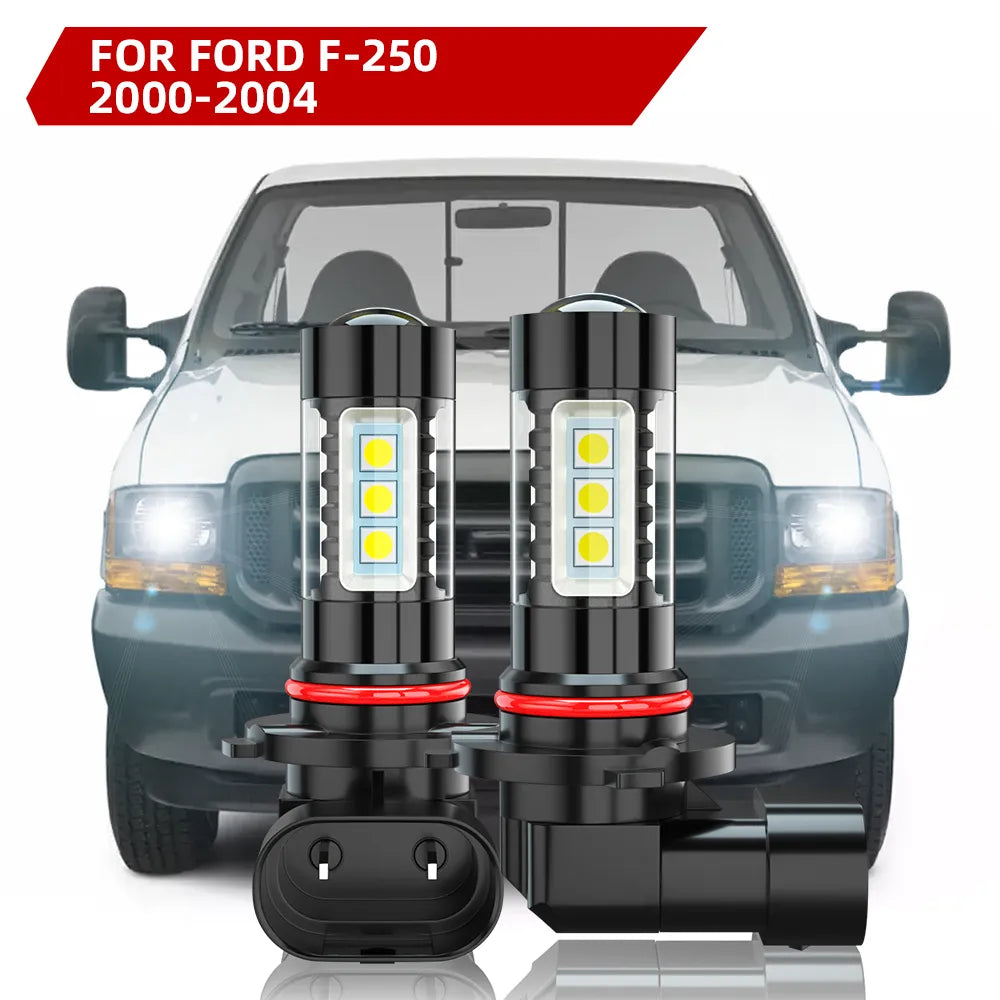 For 2000-2004 Ford F-250 LED Fog Light Bulbs 6000K