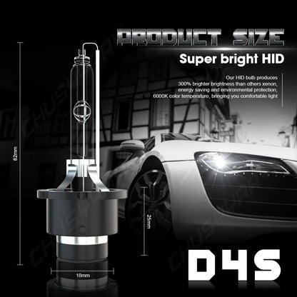 D4S/D4R HID Headlights Compatible for Mazda 6 2014-2015 , 6000K White Xenon Replacement D4S Headlight, 99% Vehicle Compatibility, Pack of 2