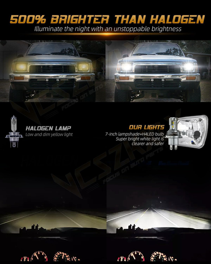 CHUSYYRAY  5x7 7x6 Led Headlights for Off-road Compatible for GMC C4500 C5500 C6500 C7500 C8500 Topkick Headlights High Low Beam, DOT Approved