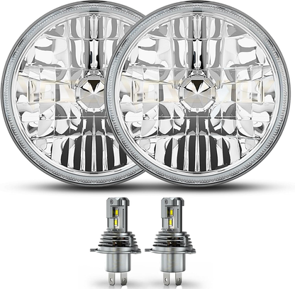 7 Inch Led Headlights Compatible for 1967 1968 1969 1970 1971 1972 1973 1974 1975 1976 1977 1978 1979 1980 1981 Chevy Camaro Headlights High Low Beam, DOT Approved H6024, Pack of 2