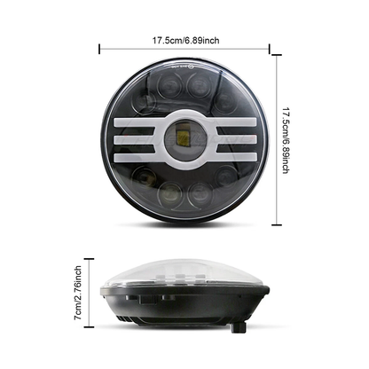 7 inch Round LED Headlights Hi/Lo Beam For GMC C15 C25 C35 Pickup