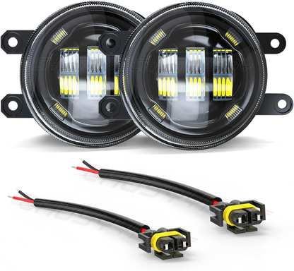 CHUSYYRAY 3.5 Inch Compatible with Lexus RX350/RX450h LED Fog Light Assembly 2010 2011 2012 2013 2014, Front Bumper Fog Light, 6000K White 500% Brightness, Pack of 2