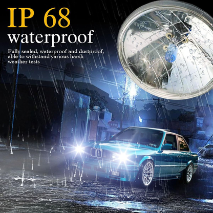 5 3/4'' 5.75 inch Headlights for Off-road Compatible with Chevrolet Corvette C3 Headlights, Halogen 6000K White High Low Beam, Plug n Play, 4-Pack
