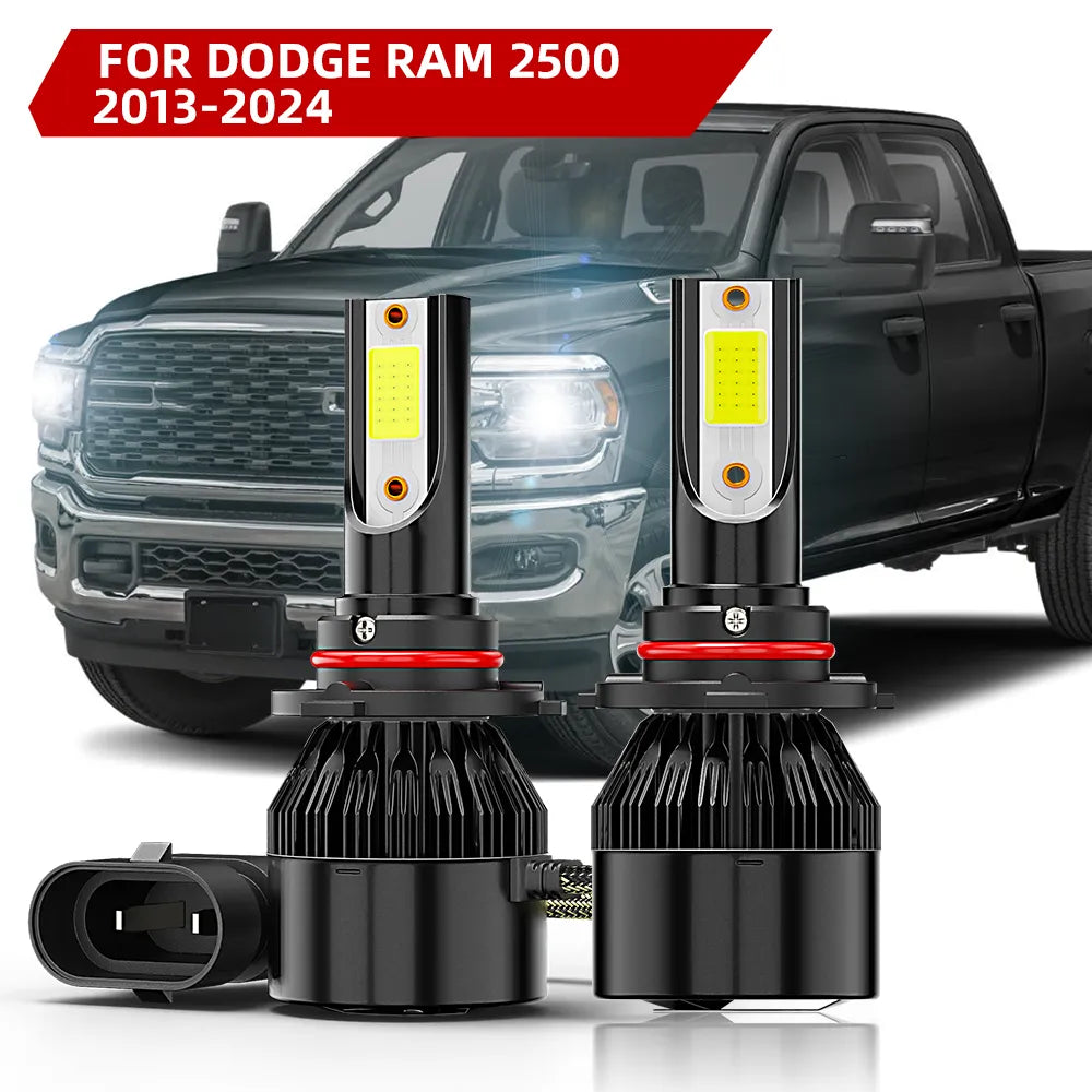For 2013-2024 Dodge Ram 2500 LED Headlight Low Beam 6000K Bulbs