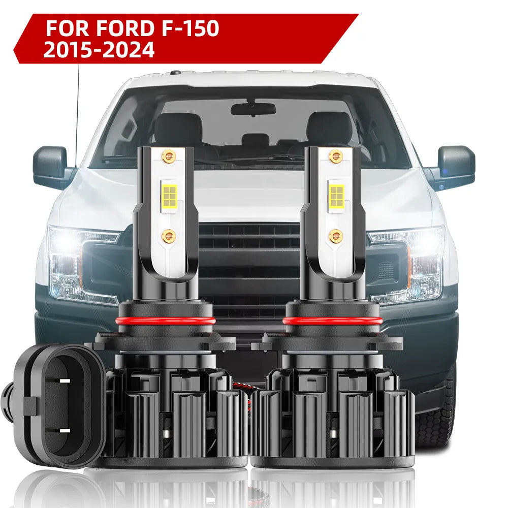 For 2015-2024 Ford F-150 LED Headlight High Beam Bulbs