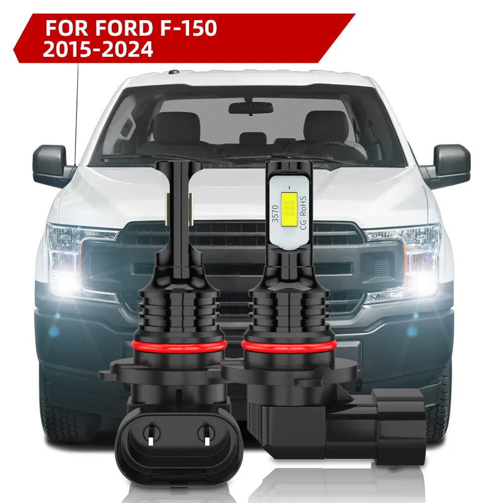 For 2015-2024 Ford F-150 Fog Light Bulbs 6000K