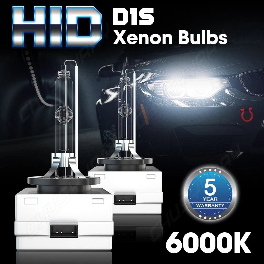D1S/D1R/D1C HID Headlights Compatible for 2011 2012 2013 Buick Regal, 6000K White Xenon Replacement D1S Headlight, 99% Vehicle Compatibility, Pack of 2